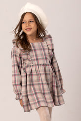 Square Neck Somo Strips Dress